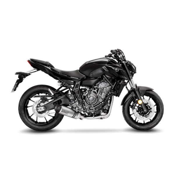 LeoVince Komplettanlage LV One Evo für Yamaha MT-07, Edelstahl silber, Euro5, E-Gutachten
