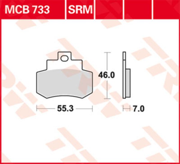 TRW Lucas Bremsbelag MCB620