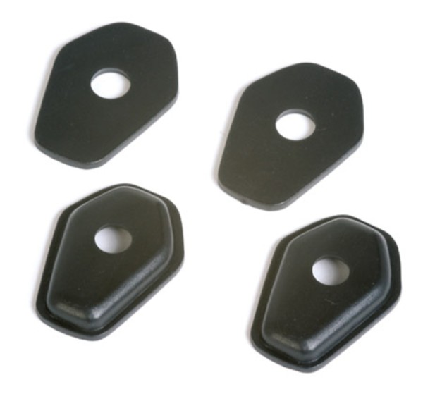 HIGHSIDER smart Iss 2 Montageplatten Indy Spacer Schwarz