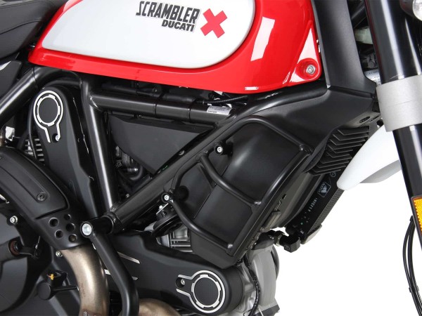 Kühlerschutz schwarz für Ducati Scrambler 800 (15-18) Hepco & Becker
