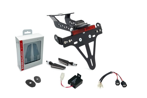 alpha Technik Kennzeichenhalter-Blinker-Kit SQ-LED (vorne + hinten) für Kawasaki Z H2 ab Modelljahr