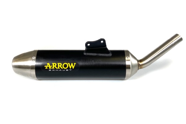 ARROW Auspuff DARK THUNDER für KSR Moto TW125SM 2017-, Aluminium schwarz