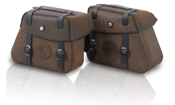 Ledertaschen Rugged C-Bow 24 Liter Braun für C-Bow Satteltaschenhalter Hepco & Becker