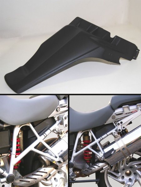 Hinterer Spritzschutz für BMW R 1200 GS (08-12) /Adventure (08-12), Kunststoff, schwarz