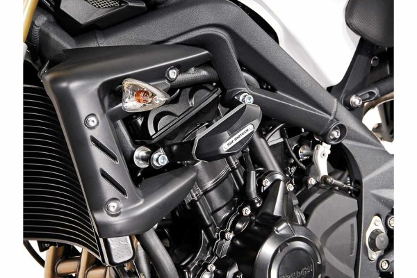SW-Motech Sturzpad-Kit schwarz für Triumph Street Triple 675