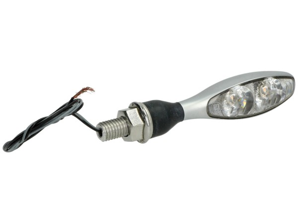 Kellermann Blinker, Micro 1000 Extreme, Stahl, LED, V/H, L/R, 12 V, chrom matt, M8x20