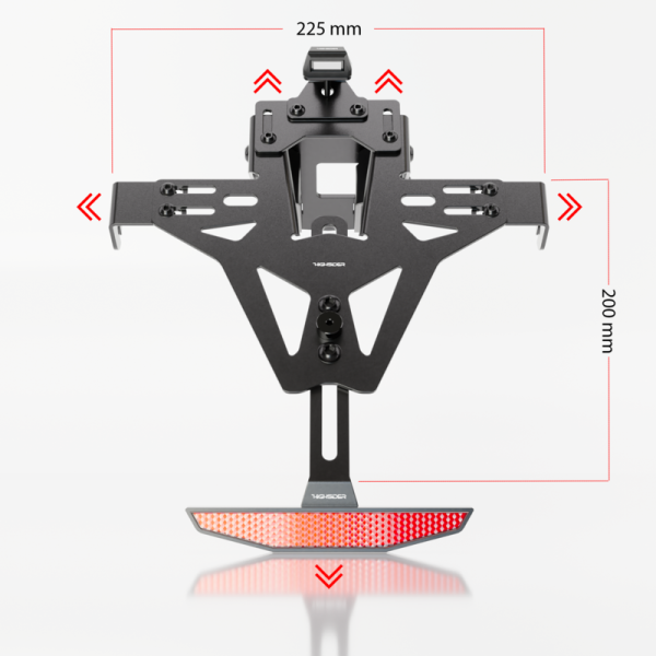 HIGHSIDER pro Kennzeichenhalter Akron-RS Pro Mit Rücklicht