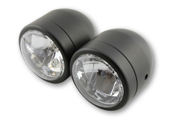 HIGHSIDER smart Scheinwerfer-Set Schwarz Fern- und Abblendlicht, E-Geprüft (Paar)