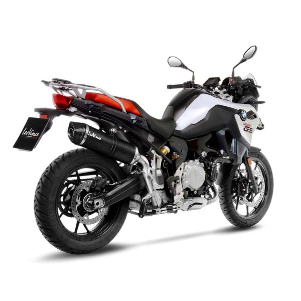 LeoVince Auspuffanlage LV One Evo für BMW F 750 GS /F 850 GS, Carbon, slip on, Euro4+5, E-Gutachten
