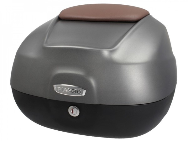 Top Case 37L mit Rückenlehne für Piaggio Beverly 300/350 (18-20) - grau matt 785/A