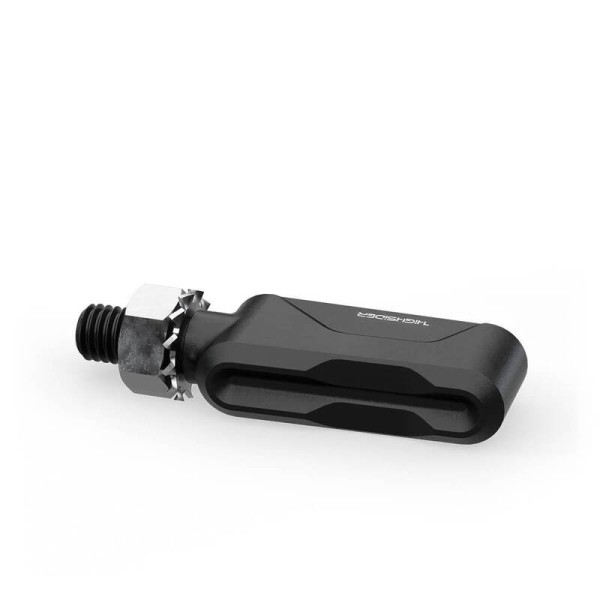 HIGHSIDER Pro Esagano-RS LED Blinker Gehäuse Schwarz / Linse Rauchgrau (Paar), Vorn & Hinten