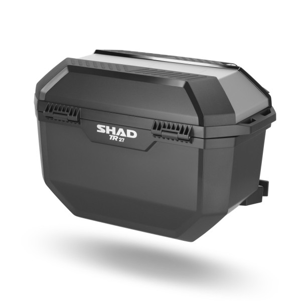 Shad Seitenkoffer Satz TR27, schwarz mit Alu Abdeckung, 27l