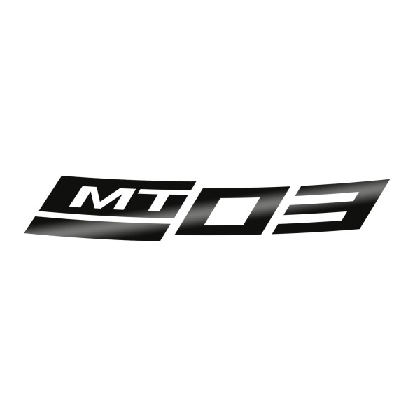 Reflektierender Felgenaufkleber hinten schwarz für Yamaha MT-03 (23-) Original