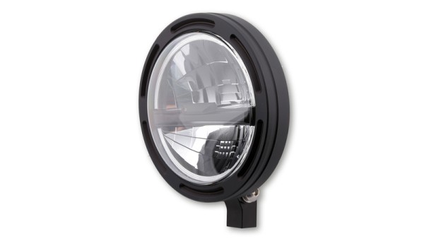 HIGHSIDER pro 5 3/4 Zoll Scheinwerfer Frame-R2 Typ 5 LED Schwarz Untere Befestigung