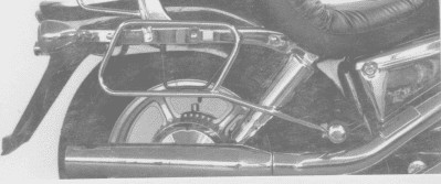 Rohr-Ledertaschenhalter chrom für Honda VT 1100 C (87-93) Hepco & Becker