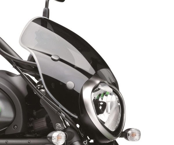 Windschild CAFE STYLE getönt Quick Release für Vulcan S (Bj.15-19) Original Kawasaki