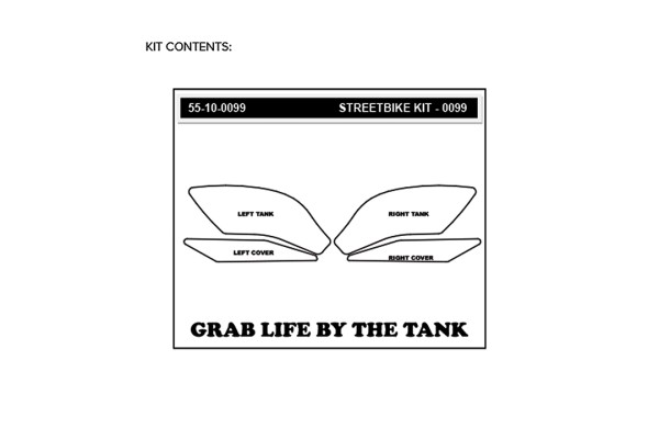 Stompgrip hybrid, Volcano, für Yamaha YZF-R1(M), 2015-2025