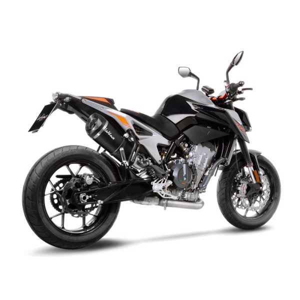 LeoVince Auspuffanlage Factory S für KTM Duke 790 /890, Carbon, slip on, Euro4, E-Gutachten