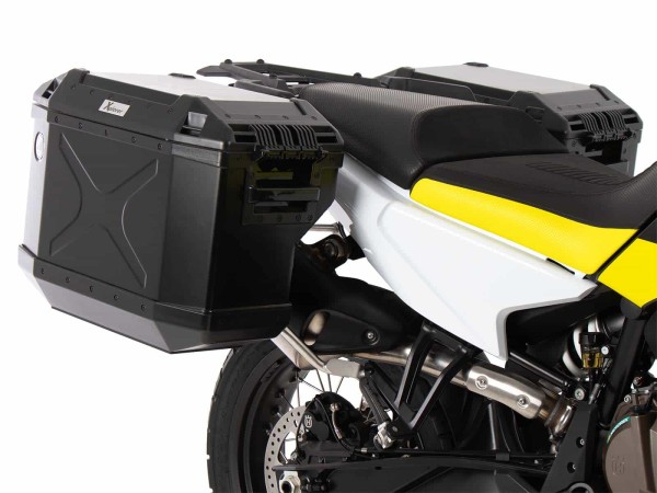 Xplorer Koffer schwarz + Cutout-Träger für Husqvarna Norden 901 (22-) Hepco & Becker