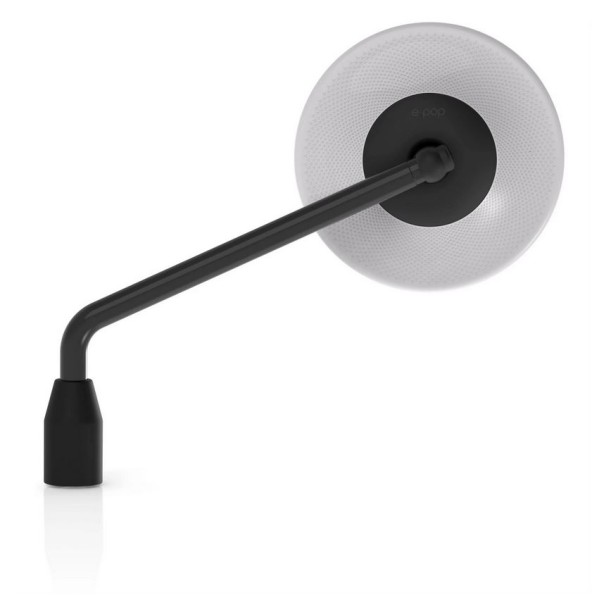 Spiegel RIZOMA E-POP links oder rechts für Vespa, schwarz/grau