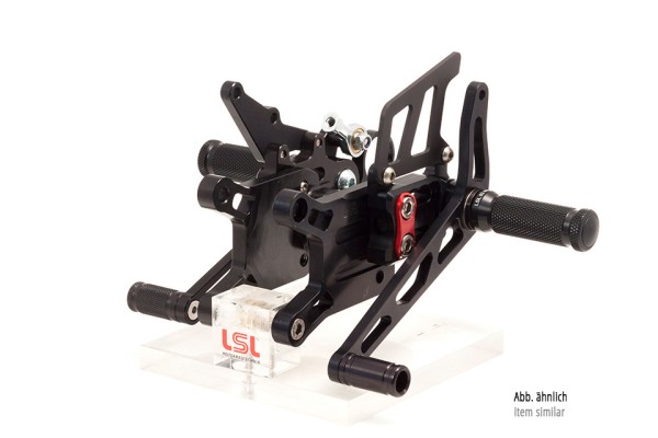 LSL 2Slide Rastenanlage für BMW S1000RR, 2017- , schwarz-rot
