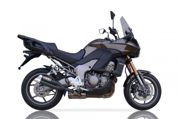IXIL HYPERLOW BLACK XL Edelstahl-Endtopf für Kawasaki Versys 1000 (Bj.12-)