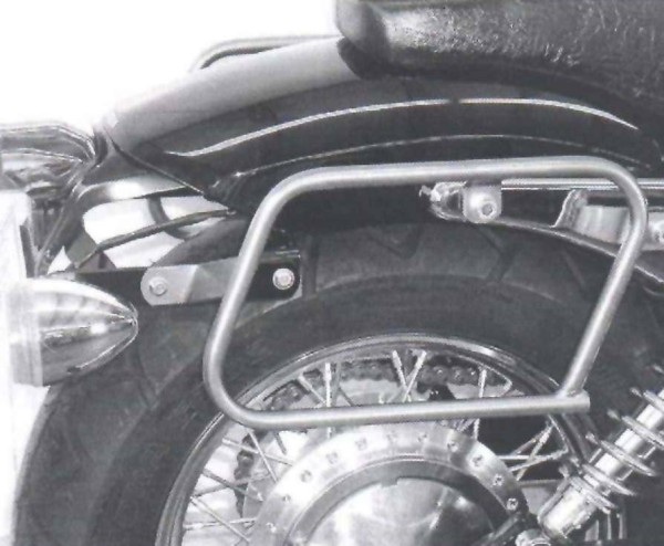 Rohr-Ledertaschenhalter chrom für Honda VT 750 DC Black Widow (00-03) Hepco & Becker