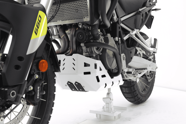 Aluminium-Motorschutz weiß für Aprilia Tuareg 660