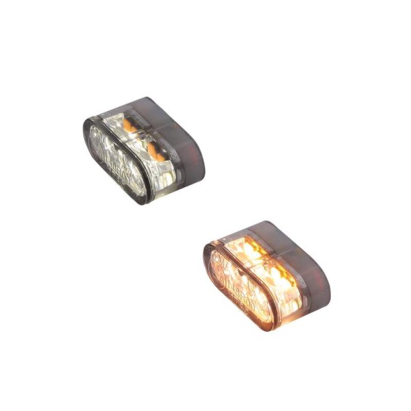 HIGHSIDER Pro Little Star_MX Pro LED 2in1 Blinker-Positionsleuchten-Kombination Modul Gehäuse Schwar