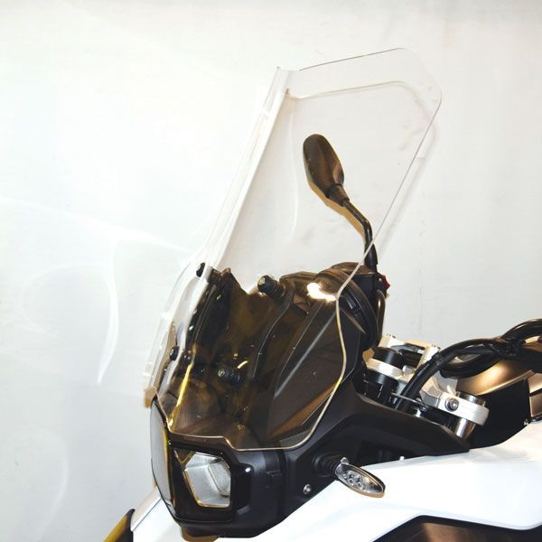 Hohe Windschutzscheibe auf Originalhalterungen für BMW F 750 GS (18-22), klar