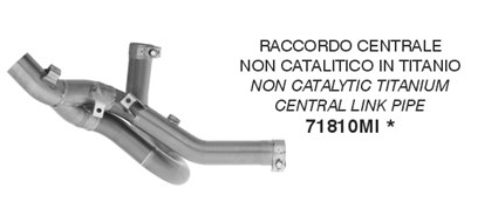 ARROW Racing-Kat-Ersatzrohr für Ducati Panigale V2, V2S, 2025- , ohne Katalysator