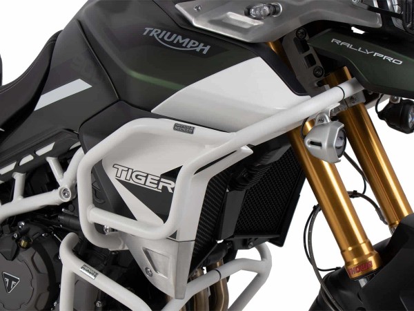 Tankschutzbügel weiß für Triumph Tiger 900 Rally / GT / PRO (20-) Hepco & Becker