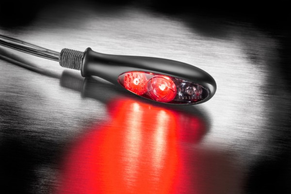 Kellermann Blinker, Rück- und Bremslicht, Micro S DF Dark, Aluminium, LED, HL/HR, 12 V, schwarz matt