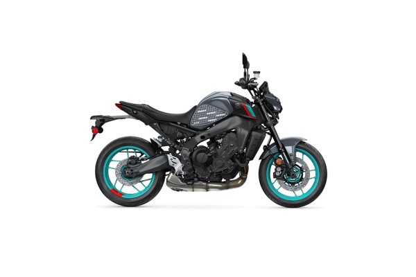 Stompgrip Tank Pad klar, Icon, Streetbike Tank Kit für Yamaha MT09, 2021-2023