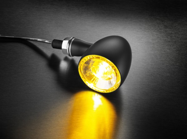 Kellermann Blinker, Bullet 1000 Extreme, Stahl, LED, V/H, L/R, 12 V, schwarz matt, M8x20