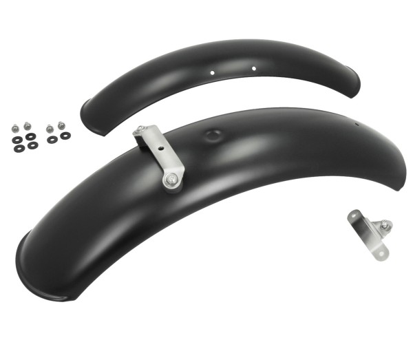 Kotflügel Aluminium, Paar, schwarz für Moto Guzzi V7 I+II, V7 III