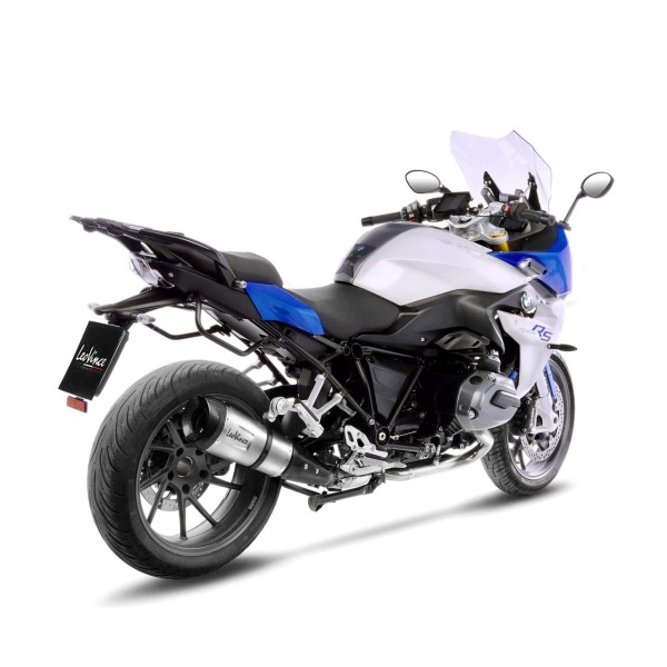 LeoVince Auspuffanlage Factory S für BMW R 1200 R /RS, Edelstahl silber, slip on, Euro4, E-Gutachten
