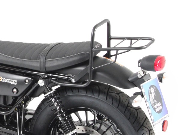 Rohrgepäckbrücke Topcase-Träger schwarz für V 9 Bobber (Bj.16-) Modell mit kurzer Sitzbank