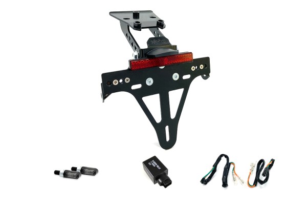alpha Technik Kennzeichenhalter-Blinker-Kit M-LED für Honda CBR650F / CBR650FA und CB650F / CB650FA