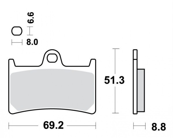 TRW Bremsbelagsatz vorne, Sintermetall, mit ABE, MCB611SRT