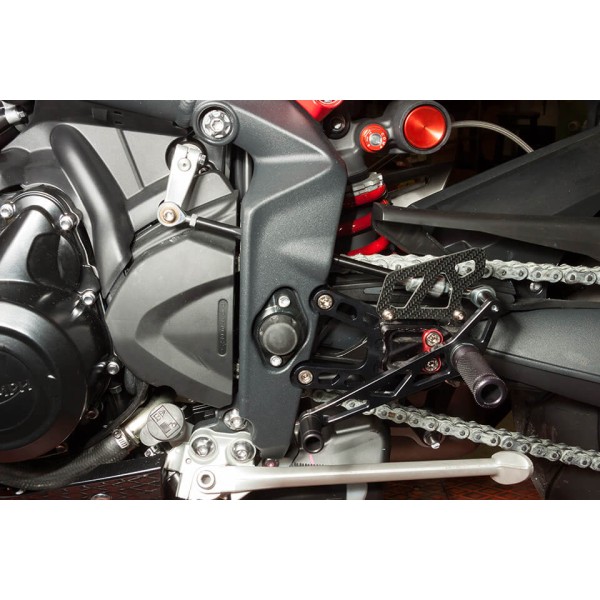 LSL 2Slide-Rastenanlage für Triumph Street Triple R, 2013-, schwarz-rot