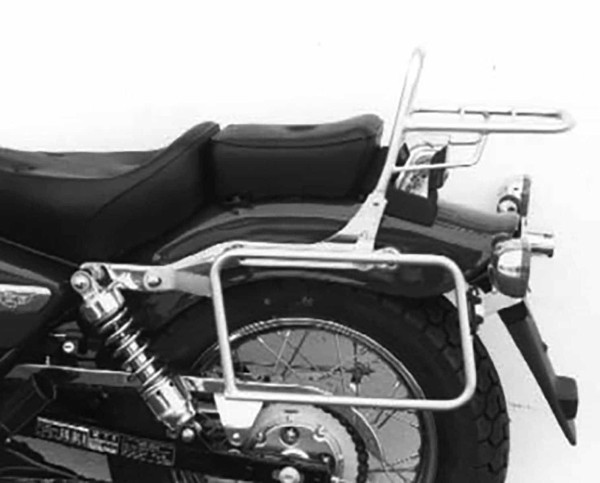 Seitenkofferträger festverschraubt chrom für Honda CA 125 Rebel (95-01) /CMX 250 Rebel (96-01)