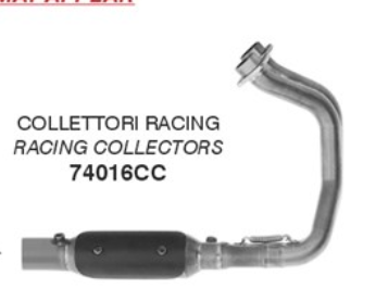 ARROW Racing Krümmer Edelstahl für Honda NC750X RH23 2025-