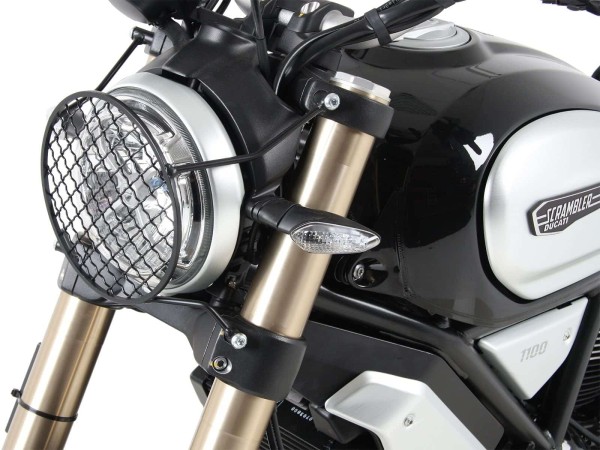 Lampenschutzgitter schwarz für Ducati Scrambler 1100 /Special /Sport (18-20) Hepco & Becker
