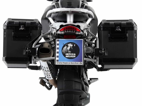 Kofferträgerset Cutout Träger inkl. Kofferset Xplorer Cutout schwarz für BMW R 1200 GS /Adventure