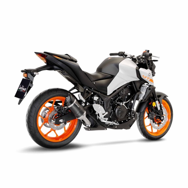 LeoVince Auspuffanlage LV Pro für Yamaha MT-03 /YZF-R3, Carbon, slip on, Euro4, E-Gutachten