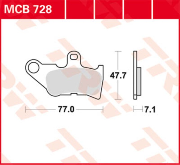 TRW Lucas Bremsbelag MCB547