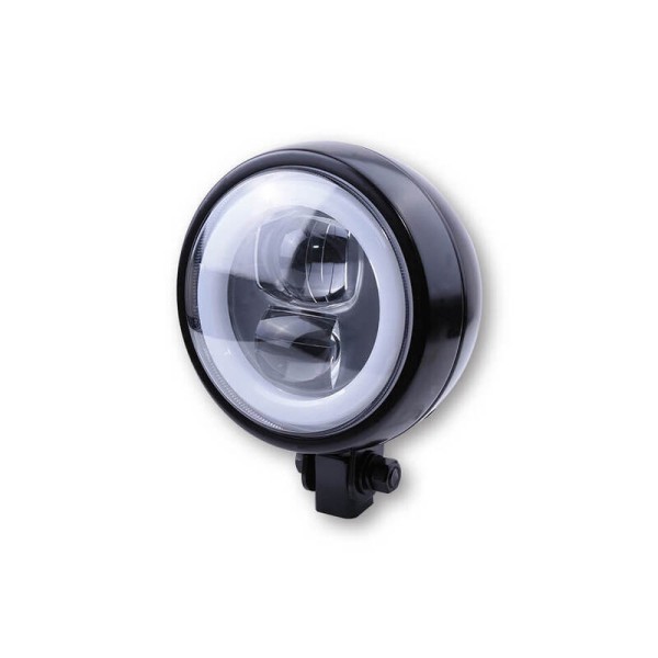 HIGHSIDER pro Scheinwerfer Flat Typ 9 LED Schwarz E-Geprüft (1Stck)