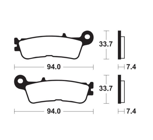 Tecnium MX/ATV Sintermetall Bremsbeläge - MOR465