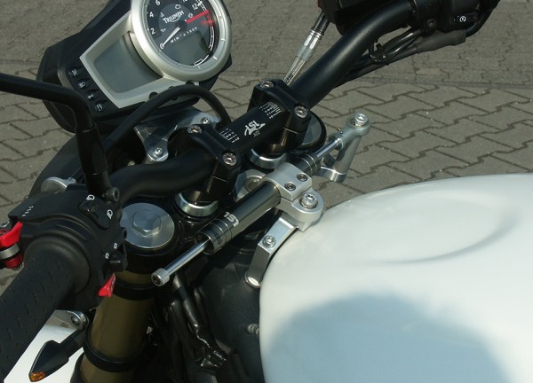 LSL Lenkungsdämpfer Kit mit Teilegutachten für Triumph Street Triple 675, 2007-2011, titan